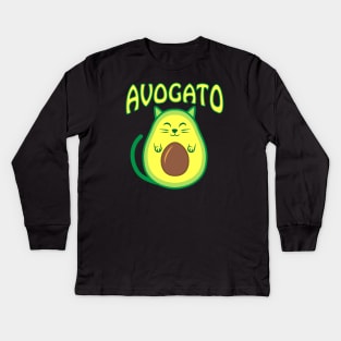 Cute Avogato Kids Long Sleeve T-Shirt